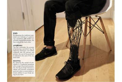 3D打印外骨假肢给残疾人士带来福音