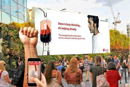 虚拟献血户外广告获英国数字创意大奖