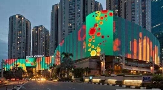 世界最大LED屏现身印尼雅加达