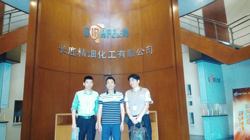 广州国际玻璃展走访玻璃胶知名企业长鹿精细化工